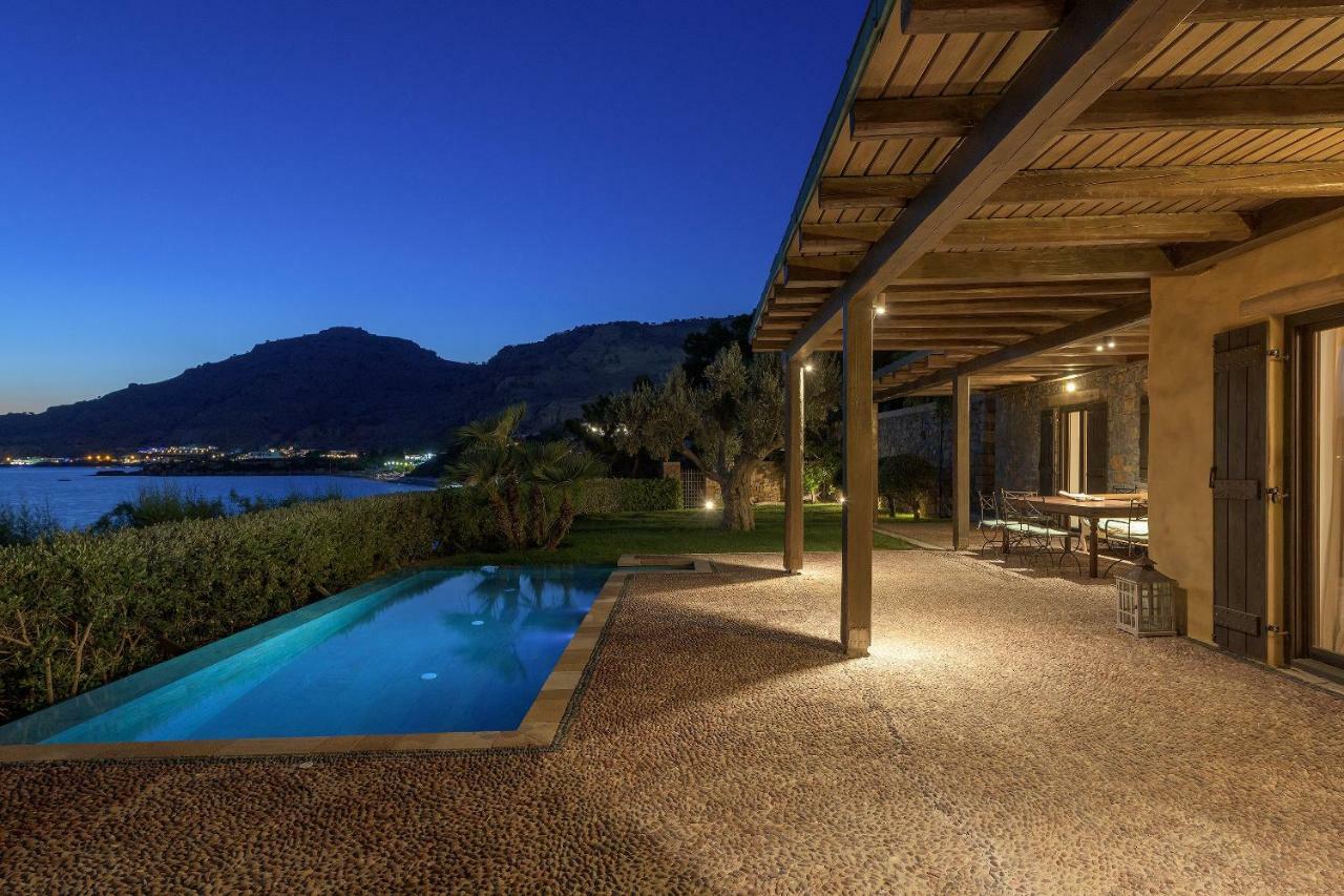Aquavisionaire Beach Front Villa Λίνδος Εξωτερικό φωτογραφία